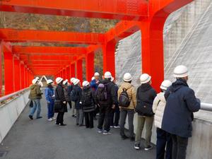 もみじ橋説明の様子