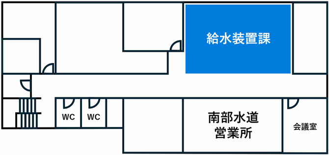 針ヶ谷庁舎_2Fレイアウト