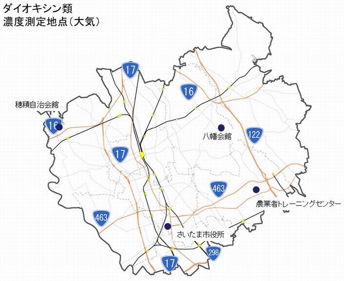測定地点配置図(大気)