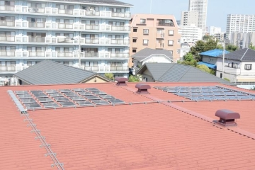 設置した屋根の様子