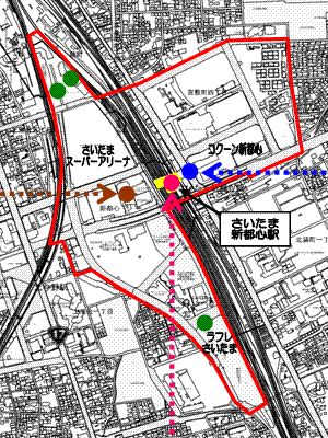 さいたま新都心地区エリア