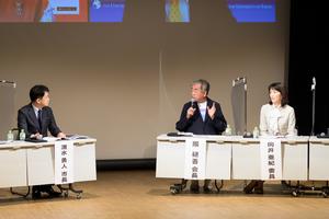 懇話会　市長・隈氏・向井氏対談