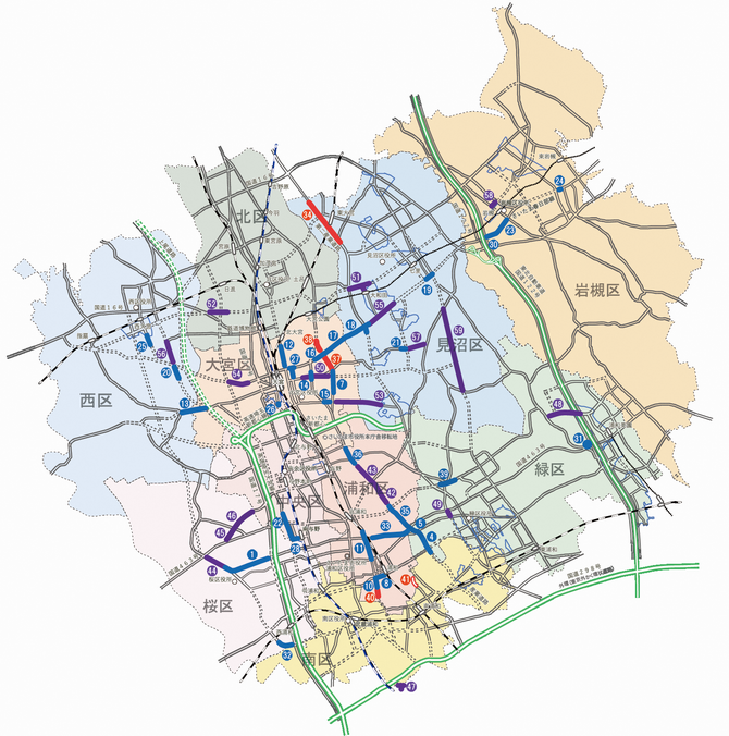 道路整備状況図