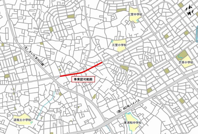 位置図(元町三室線認可)