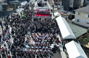 開通式典（空撮）