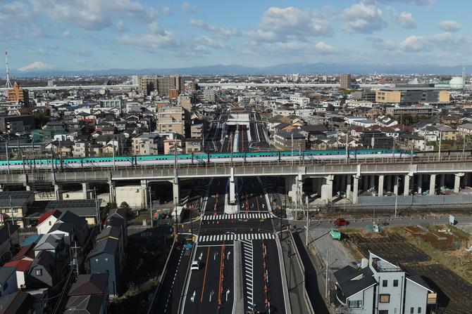 暫定2車線／ドローン