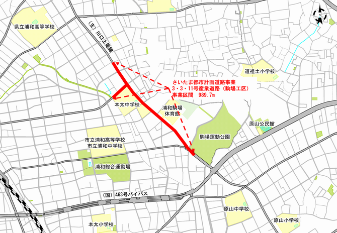 位置図（駒場）