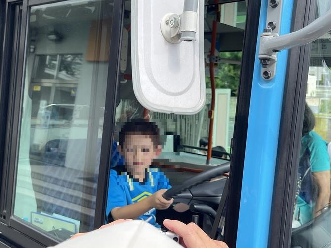 運転席体験