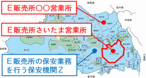 さいたま市内とさいたま市以外の県内の販売所の保安業務を行う場合