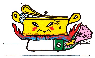 カセットこんろを使用する時は取扱説明書を必ず読んでください