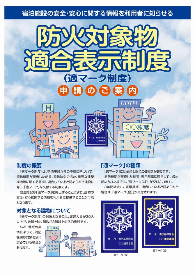 防火対象物適合表示制度