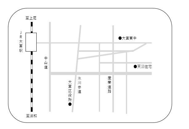 天沼住宅案内図