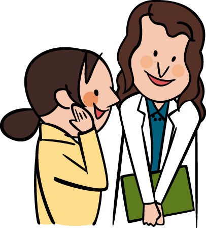 歯医者と患者のイラスト