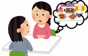 食事の相談をしている女性