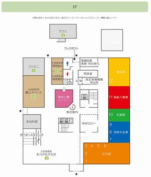 氷川の杜ひろば見取り図