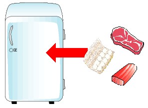 生ものは冷蔵庫へ