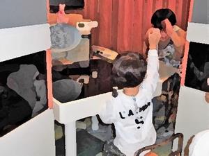 聴力検査の様子