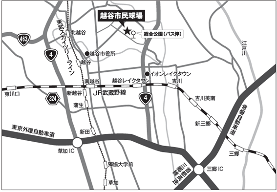 交通案内図(越谷市)