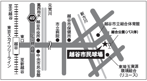 交通案内図(越谷市)