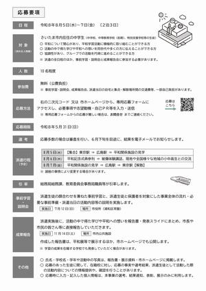 チラシ・応募要項（裏面）