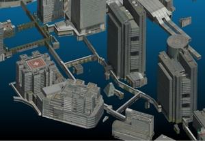 3D都市モデル作成過程