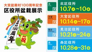 区役所盆栽展示