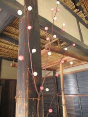 小正月のまゆ玉飾り