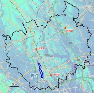 鴻沼の位置