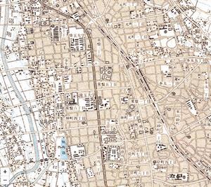 2万5千分1地形図昭和42年浦和