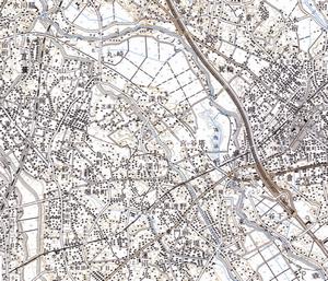 5万分1地形図昭和55年岩槻