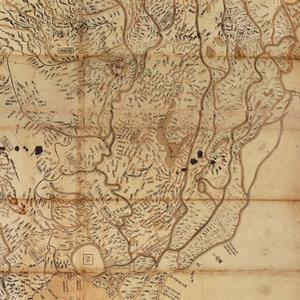 武蔵野国道案内　増修定本新分郡村（埼玉県立図書館）