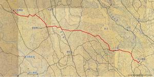赤山道の経路（推定）