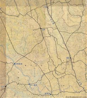 与野・羽根倉・引又道の経路（推定）