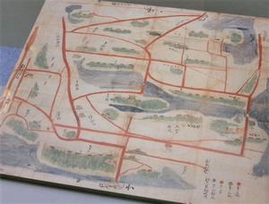 指扇村絵図（写真）