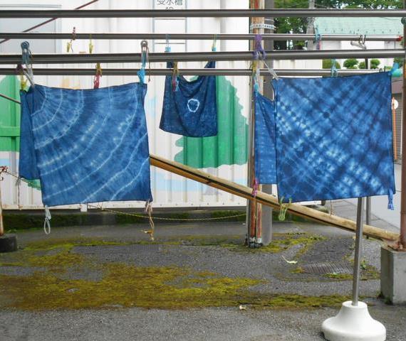 藍染め（絞り）写真