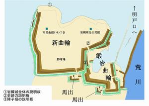 史跡の遺構模式図