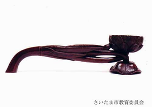 円乗院「木製柄香炉形仏具」