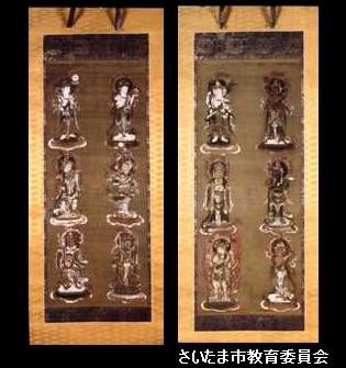 圓蔵院絹本着色十二天画像