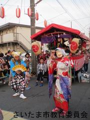 宿の祭ばやしの写真