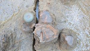 ローム層直上の遺物(拡大)