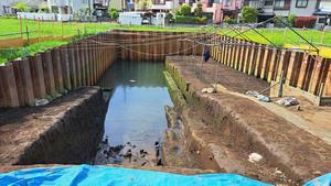 排水中の調査区