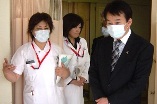 市立病院視察の様子