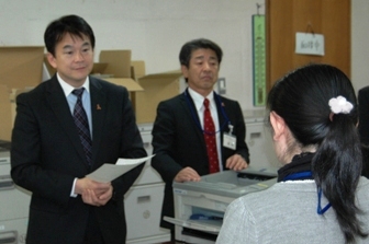 現場訪問の様子