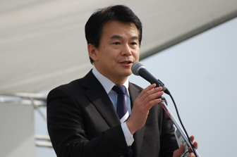 あいさつの様子