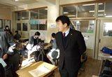授業前の教室を視察