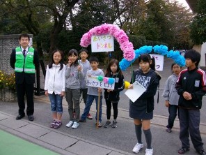 太田小 朝のあいさつ隊