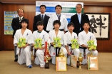 極真館世界大会入賞者表敬訪問