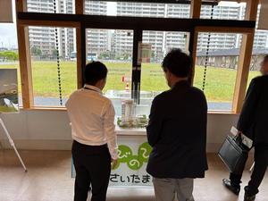 模型見学状況