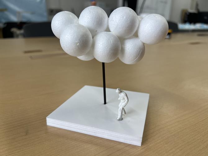 雲形オブジェの模型