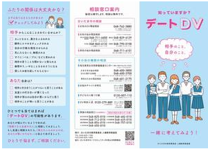 デートＤＶリーフレット（表面）